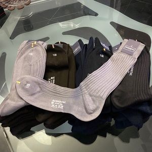Schostal Roma Italian men’s long dress socks. Filo Di Scozia. 100% cotton.